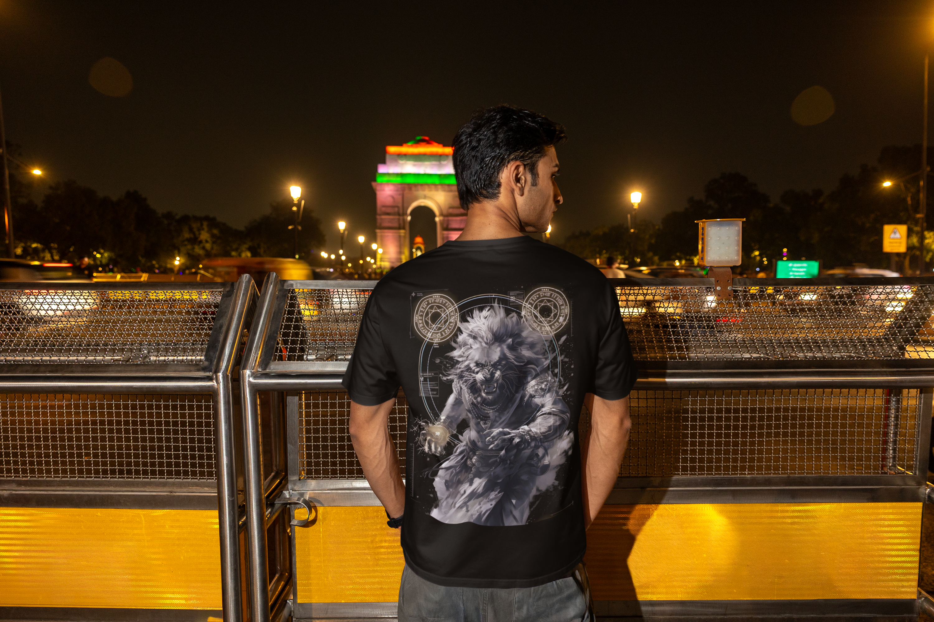 Cosmic Narasimha: Arcane Beast Oversized Tee