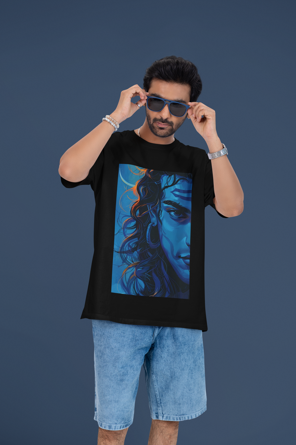 The Indigo Yogi: Divine Gaze Oversized Tee