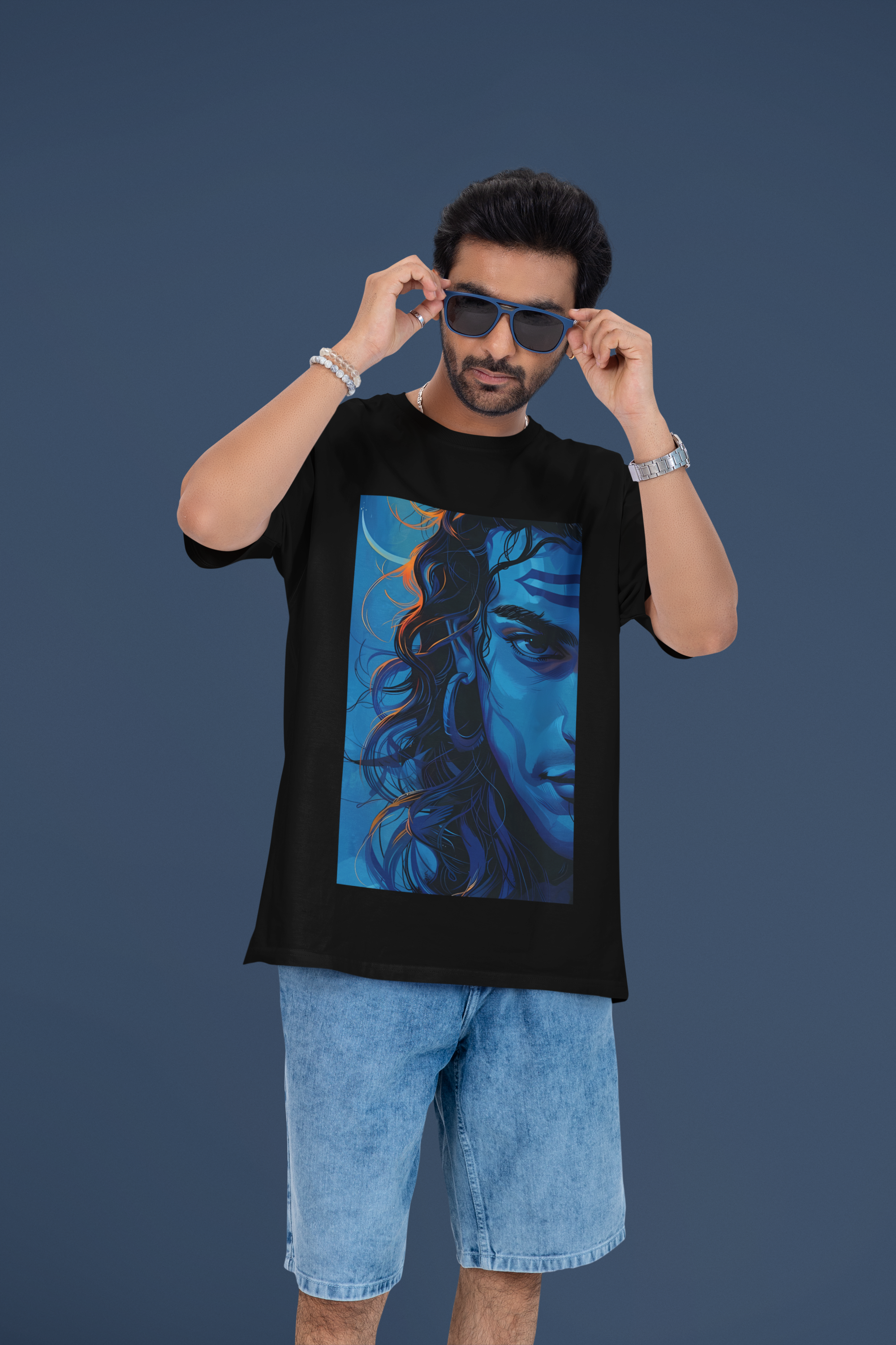 The Indigo Yogi: Divine Gaze Oversized Tee