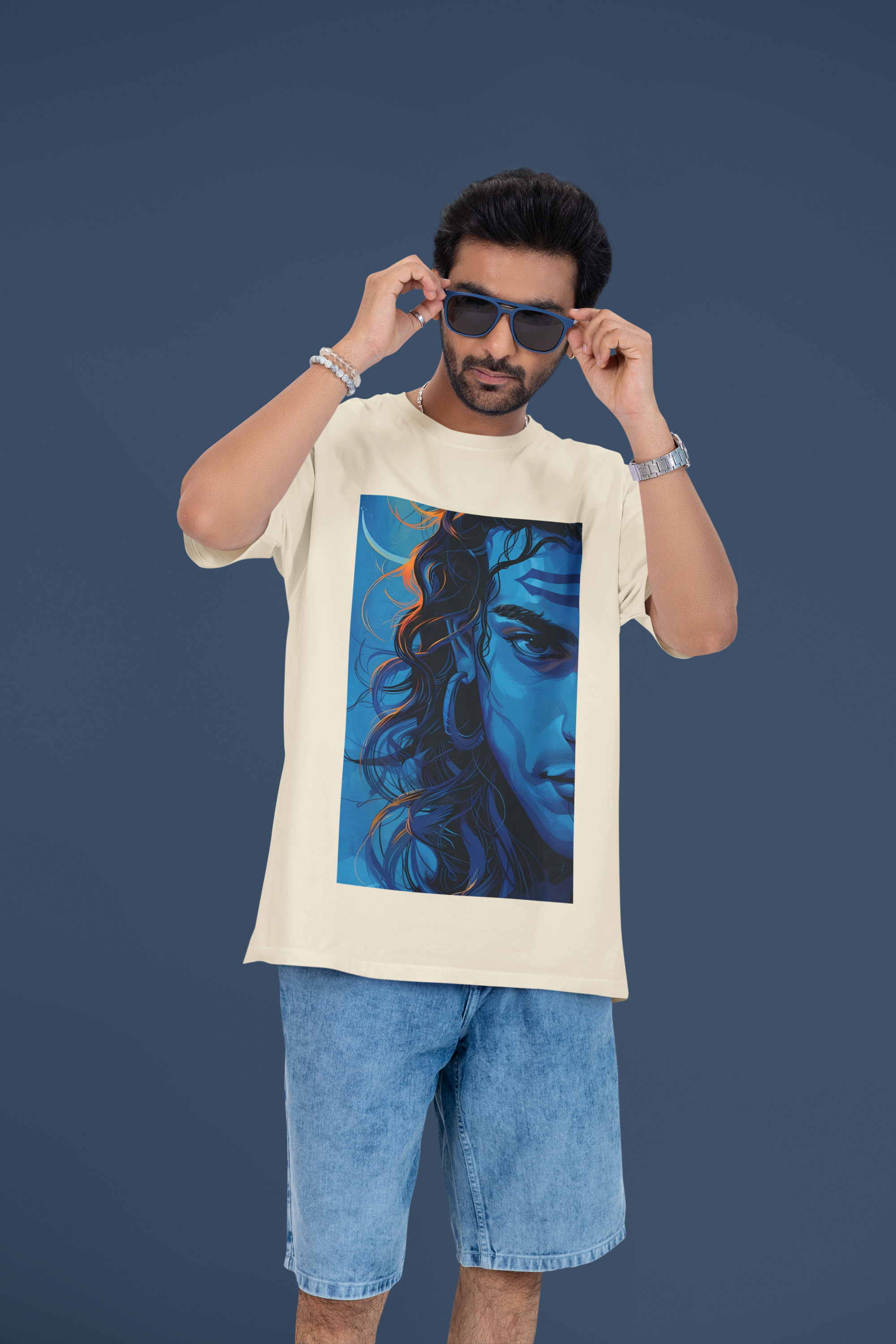 The Indigo Yogi: Divine Gaze Oversized Tee