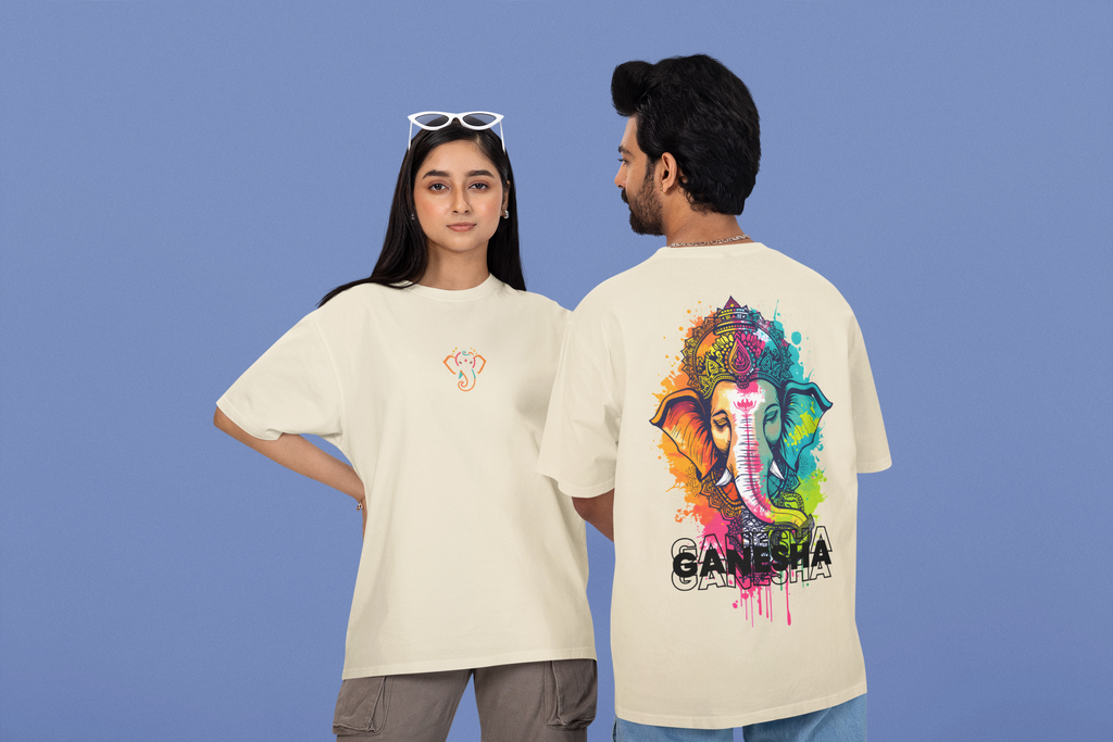 The Chromatic Ganesha: Urban Splash Oversized Tee