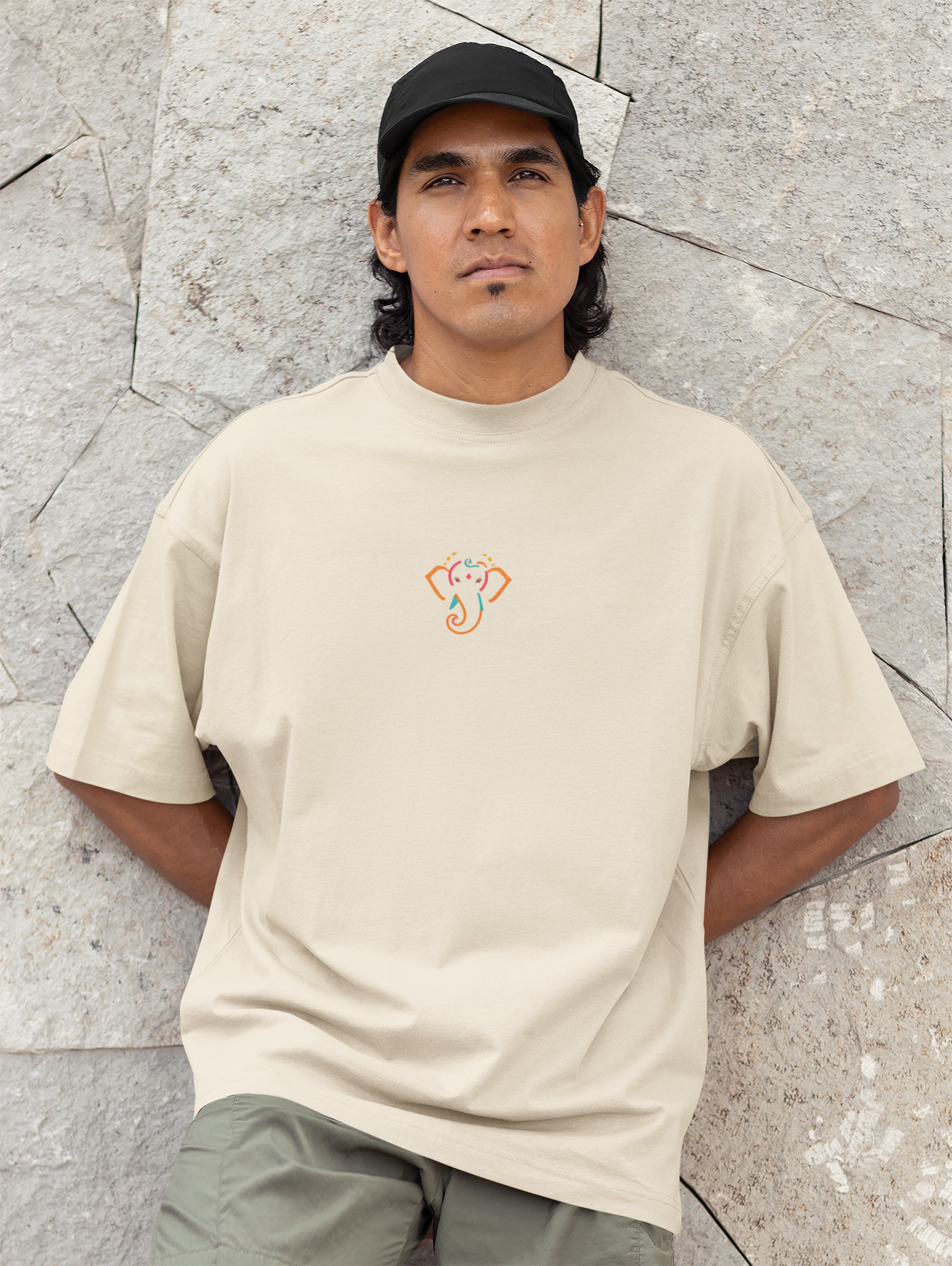 The Chromatic Ganesha: Urban Splash Oversized Tee