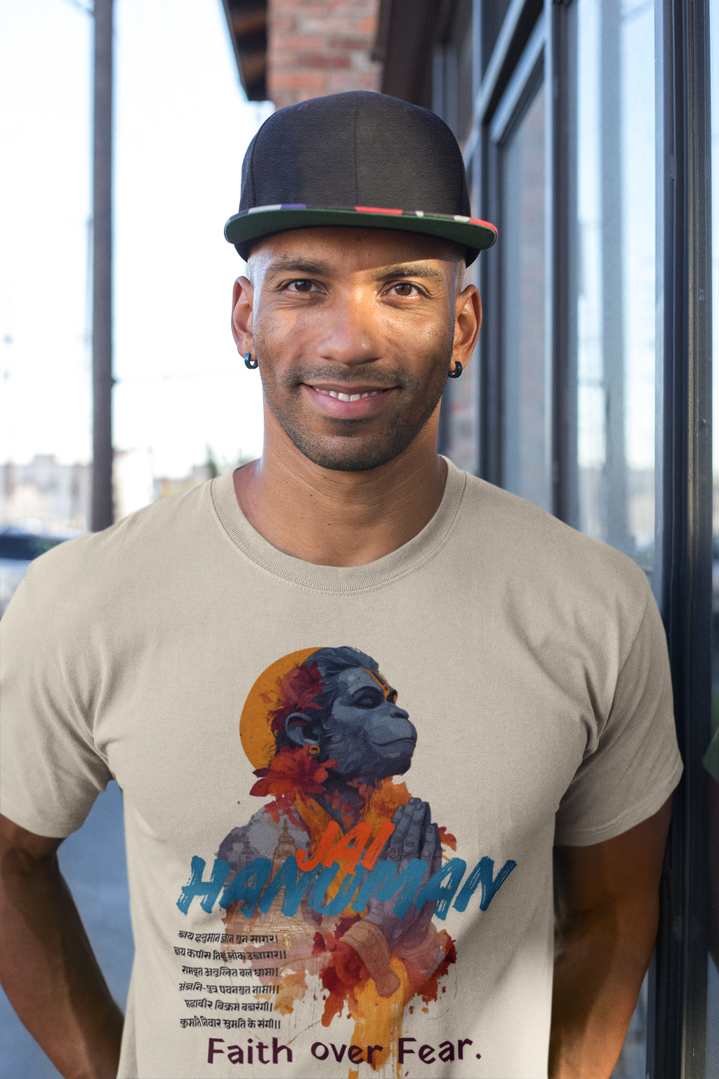 The "Faith Over Fear" Hanuman Graphic Tee